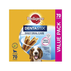 Pedigree - DentaStix Medium Dental Dog Treats Daily Oral Care - 70 Sticks - petservo
