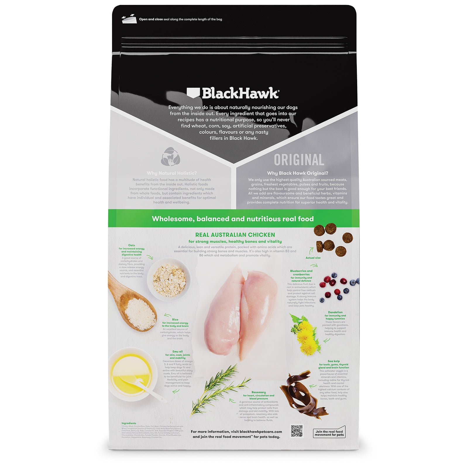 Black Hawk - Chicken And Rice Adult Dry Dog Food