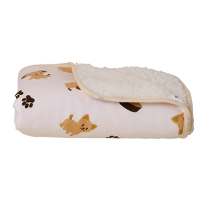 Happy Tails - Dog Print Reversible Pet Blanket - PetServo