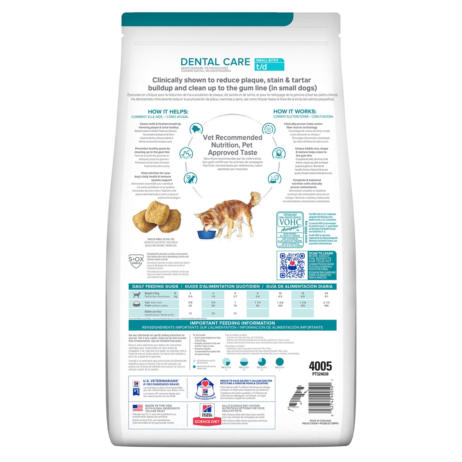 Hill's Prescription Diet - t/d Small Bites Dental Care Dry Dog Food