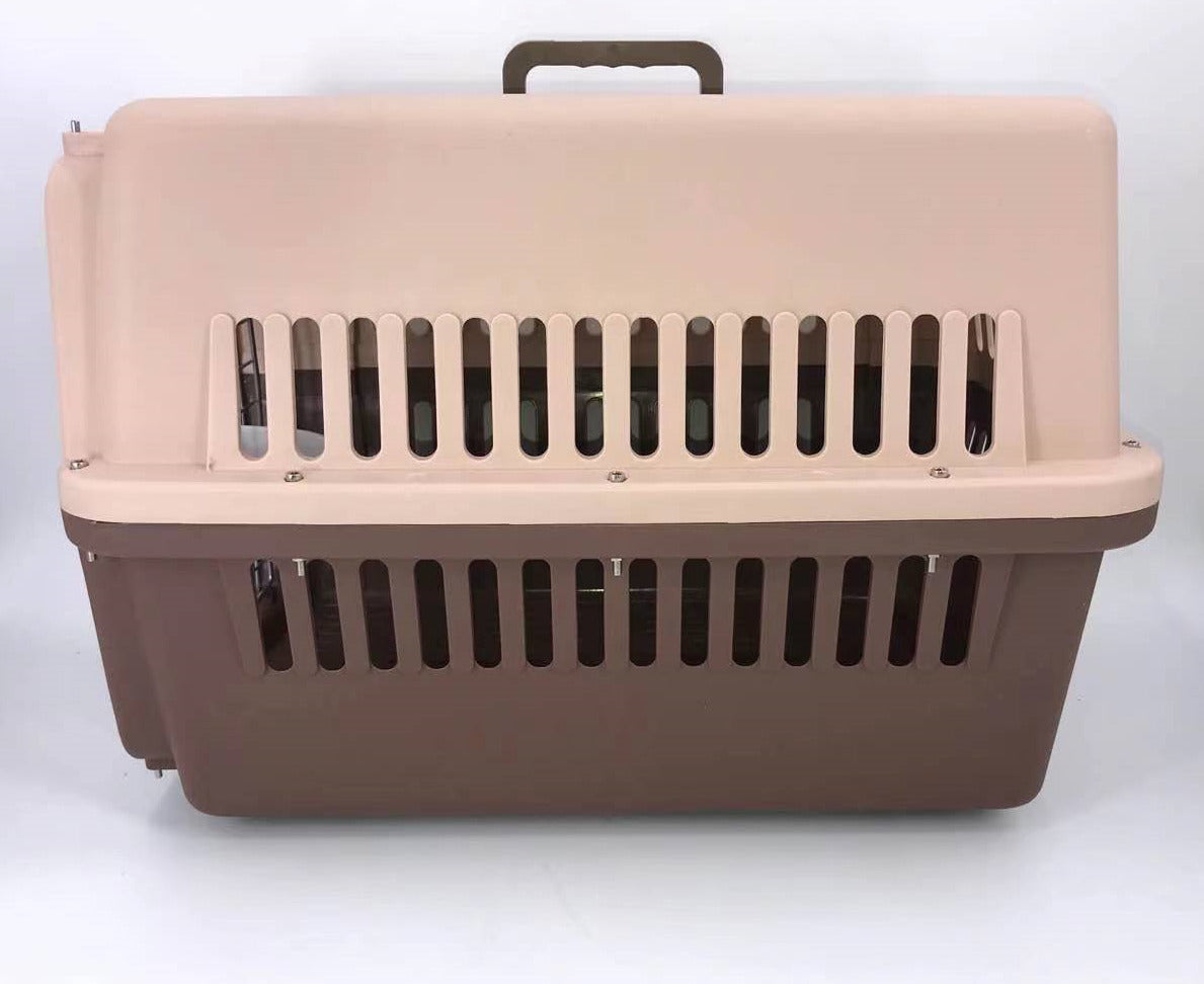 YES4PETS - Large Airline Dog & Cat Crate with Tray & Bowl - Pet Servo