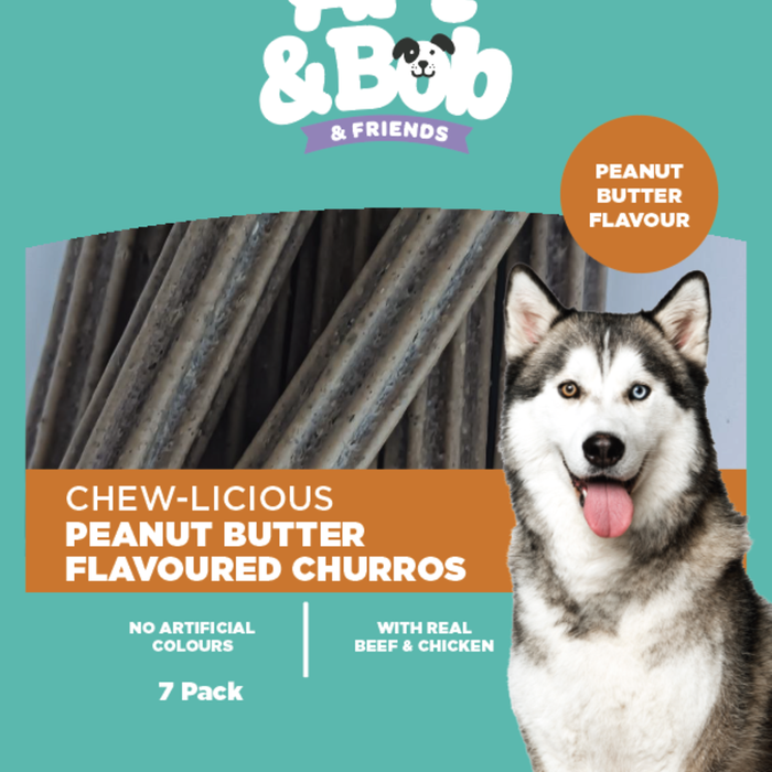 Art & Bob - Peanut Butter Flavoured Churros - 7 Pack
