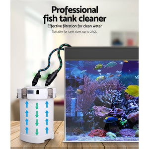 Yes4Pets - External Canister Aquarium Filter 1250L - Pet Servo