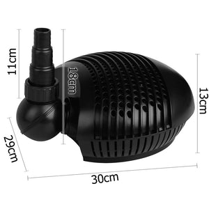 YES4PETS - 10000L/H Submersible Aquarium Water Pump - Pet Servo