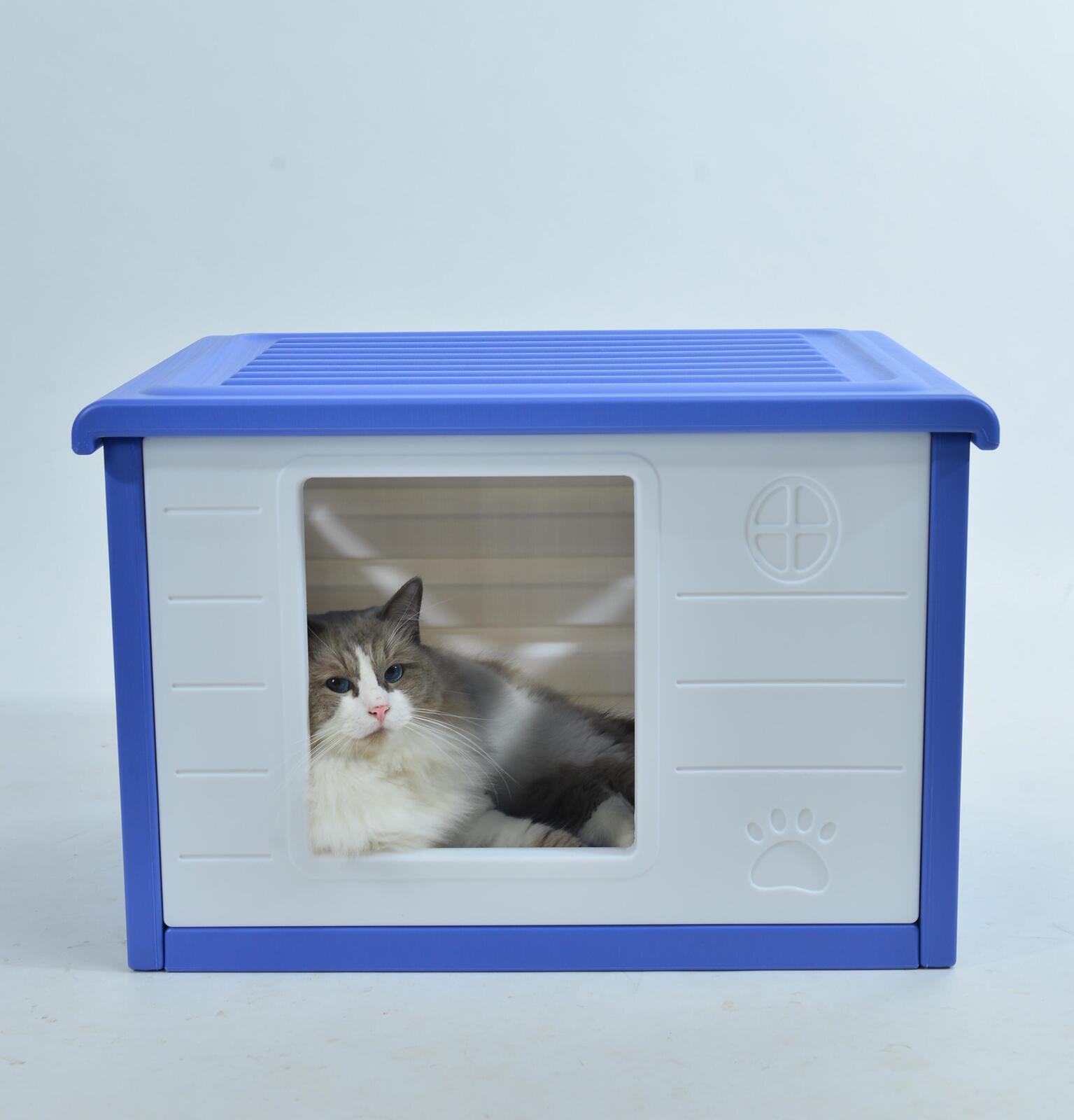 YES4PETS - Plastic Pet Dog Puppy Cat House Kennel