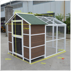YES4PETS - XXL Wooden Outdoor Pigeon Breeding Cage - Pet Servo