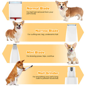 Advwin - 4IN1 Pet Hair Clippers Trimmers Kit Image 2 - Pet Servo