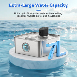 Advwin - 7L Wireless Cat Water Fountain Stainless Steel image 4 - Pet Servo