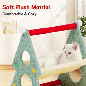 Advwin - Cat Bed Cat Tower Xmas Tree Hammocks - PetServo-1