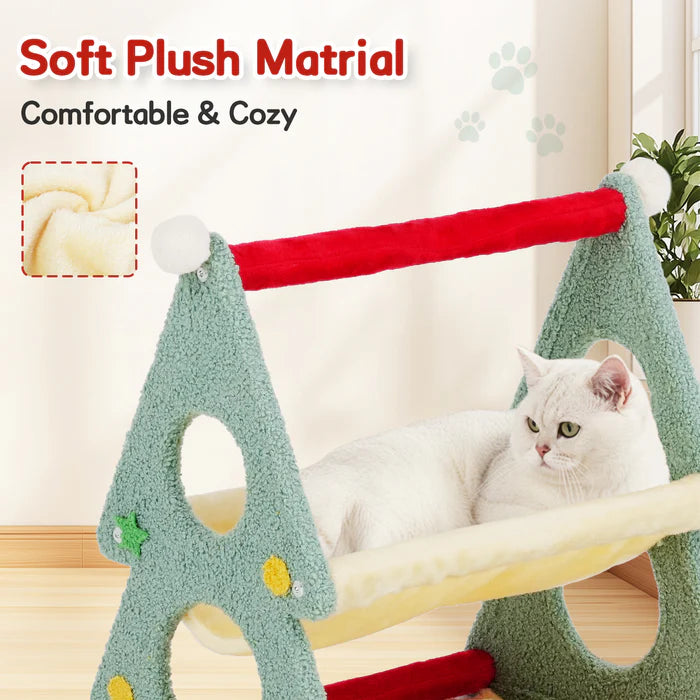 Advwin - Cat Bed Cat Tower Xmas Tree Hammocks - PetServo-1