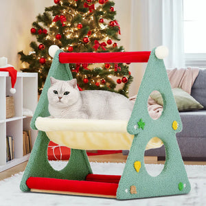 Advwin - Cat Bed Cat Tower Xmas Tree Hammocks - PetServo