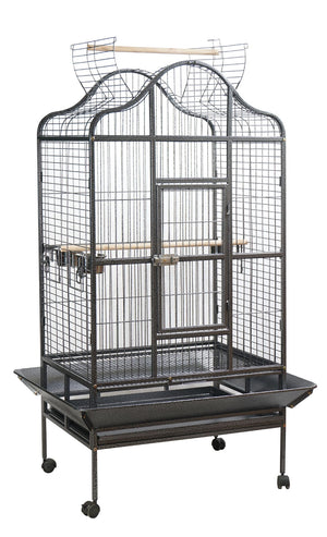 Large bird cage with a stand on a white background at Pet Servo