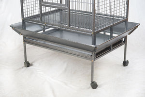 Large bird cage with multiple levels on a white background at Pet Servo