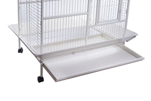 YES4PETS - White 160cm XL Bird Cage with Wheels - Pet Servo