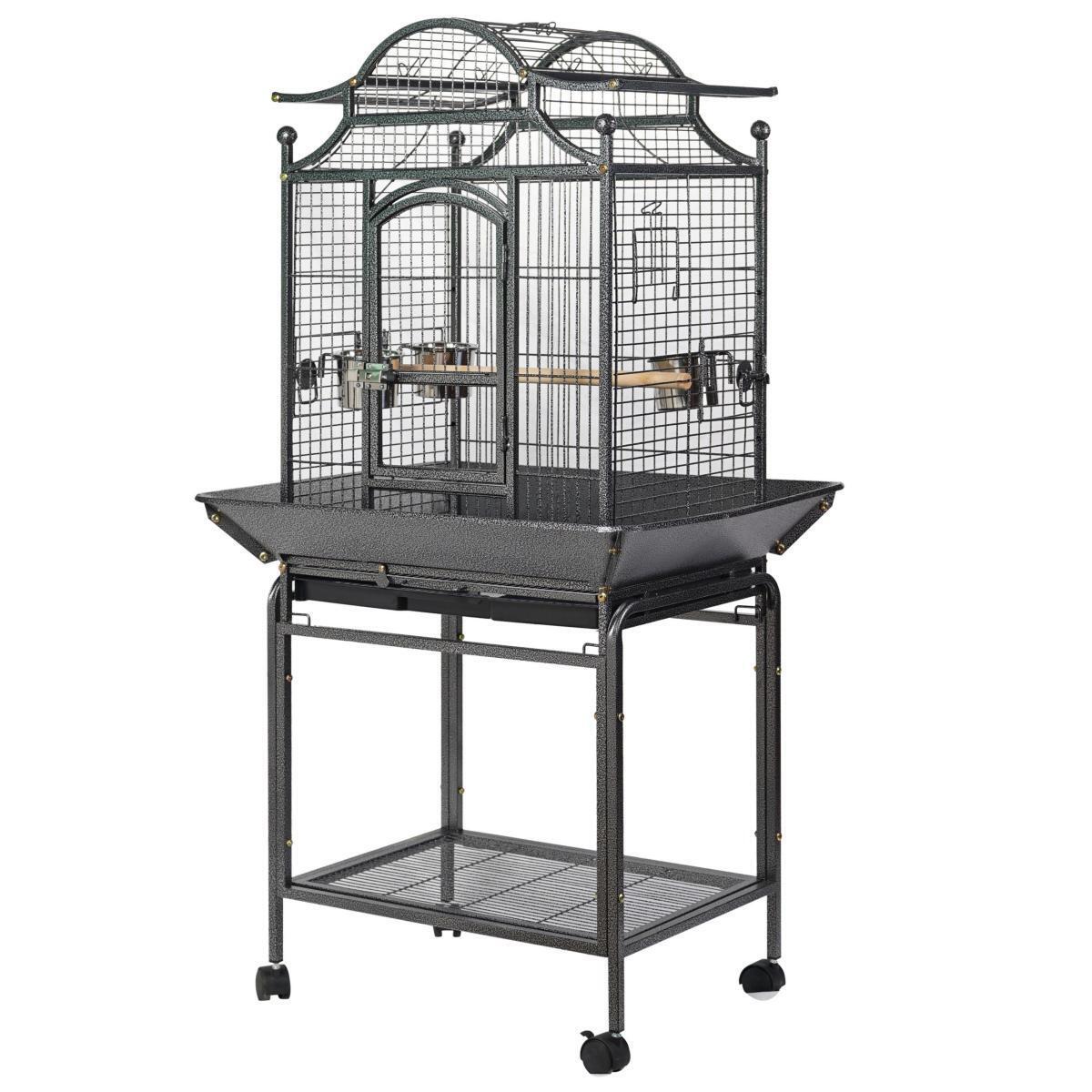 YES4PETS - Large Bird Cage Aviary with Stand & Wheels - Pet Servo