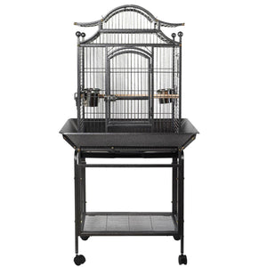 YES4PETS - Large Bird Cage Aviary with Stand & Wheels - Pet Servo