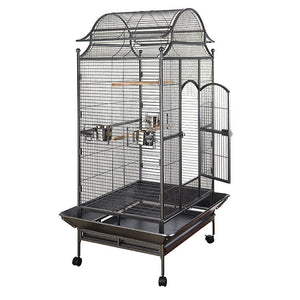 Large bird cage with a dome top on a white background at Pet Servo