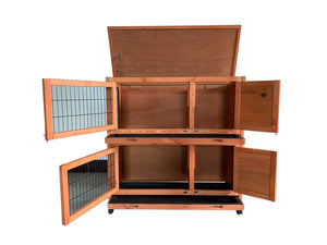 YES4PETS - Large Double Storey Hutch - Petservo