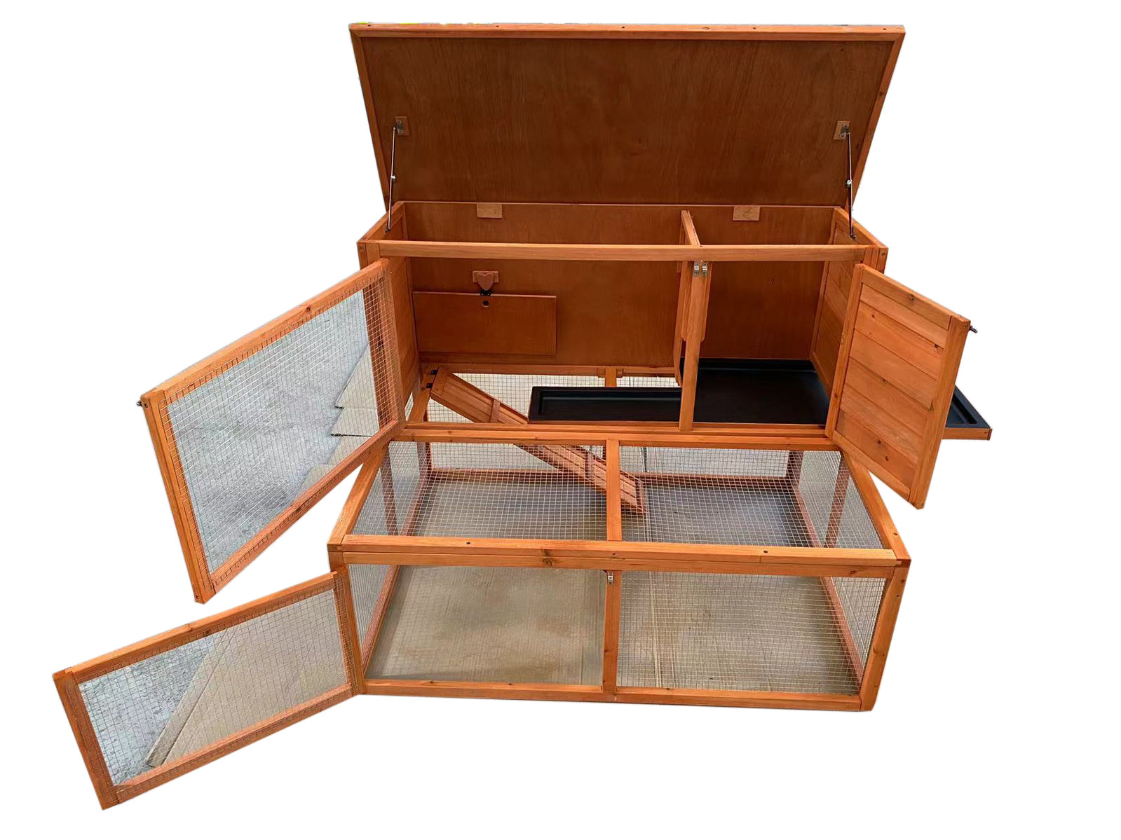 YES4PETS - 122cm Large Wooden Pet Hutch - Petservo