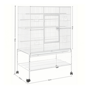 YES4PETS - Large 158cm Bird Cage Aviary with Stand - Pet Servo