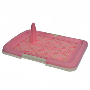 Pink pet playpen with a mesh floor on a white background at Pet Servo