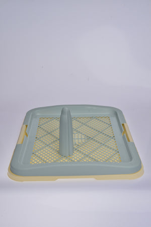 Pet carrier with a grid design on a light gray background at Pet Servo