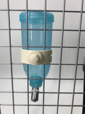 yes4pets - 500ml Dog Cat Hamster Rabbit Water Bottle Hanging Drinking Dispenser Feeder Blue - Pet Servo