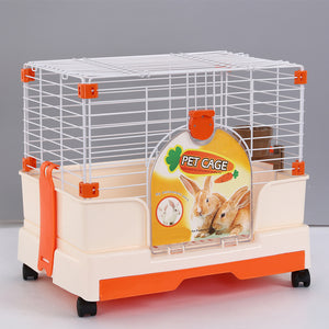 YES4PETS - Rabbit & Guinea Pig Cage with Tray & Wheels - Petservo