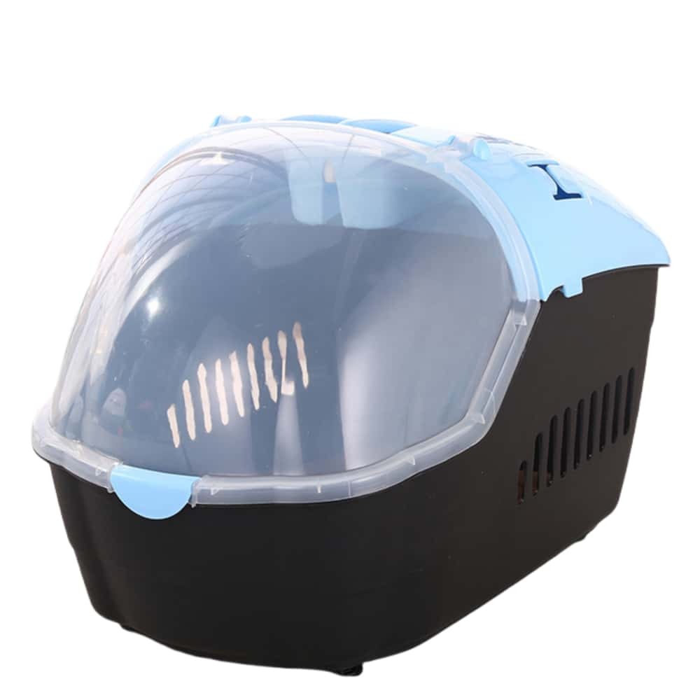 Pet carrier with transparent dome on a white background at Pet Servo