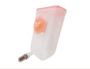 yes4pets - Pet Hanging Water Bottle No Drip Water Dispenser Rabbit Dog Cat Drinking Bottle-Pink - Pet Servo