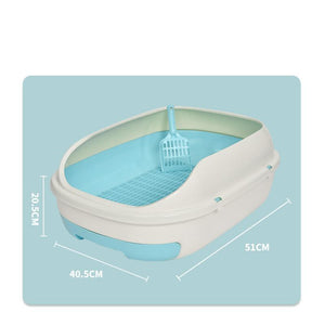 YES4PETS - Medium Portable Cat Litter Box with Scoop & Grid - Pet Servo