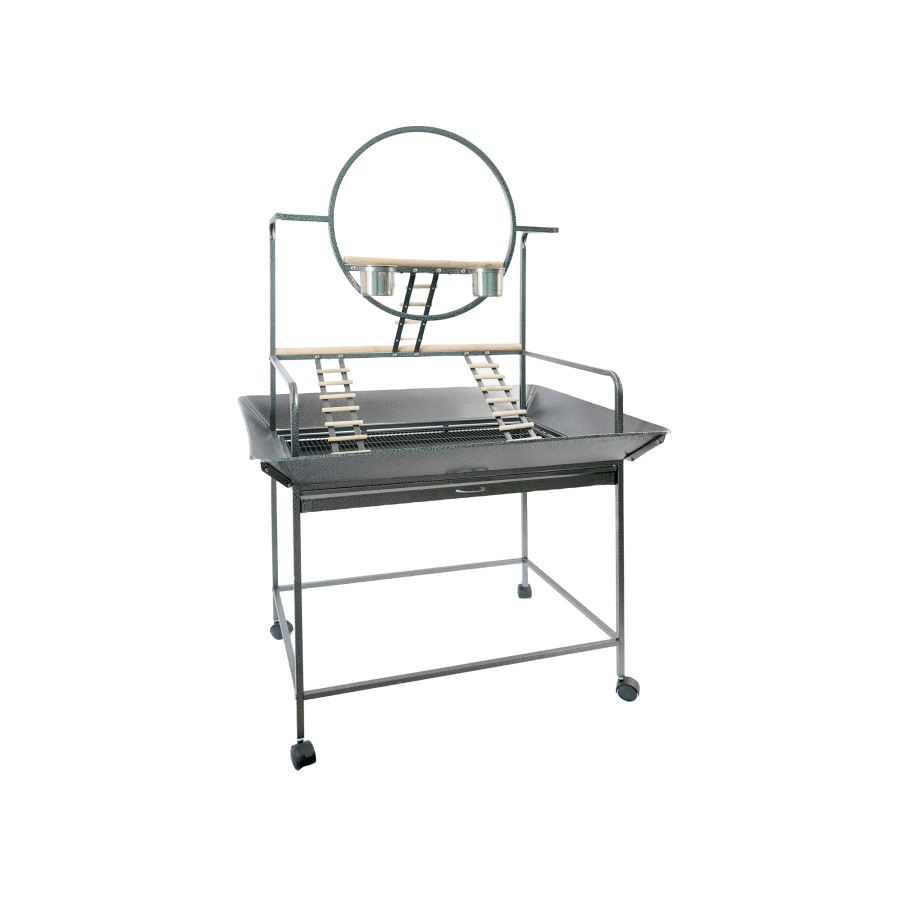 YES4PETS - Large Parrot Playpen Cage with Ladder & Wheels - Pet Servo