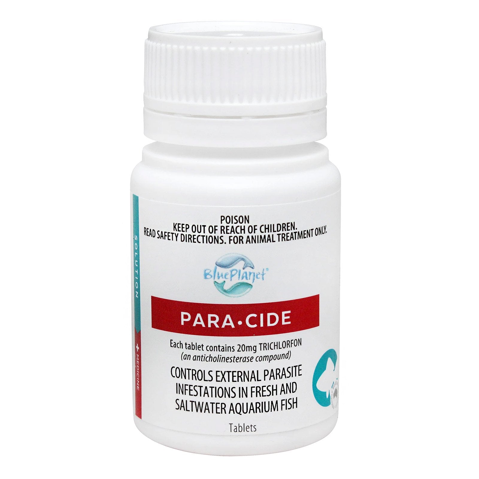 White bottle of Para-Cide with red label on a white background at Pet Servo