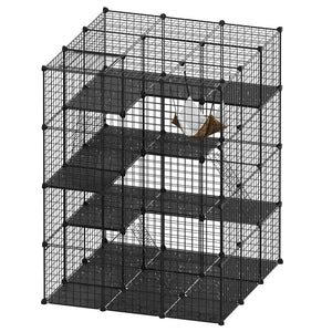 Buy Now Advwin Large 4 Tier Cat Cage Pet Playpen Cat Kennel at PetServo