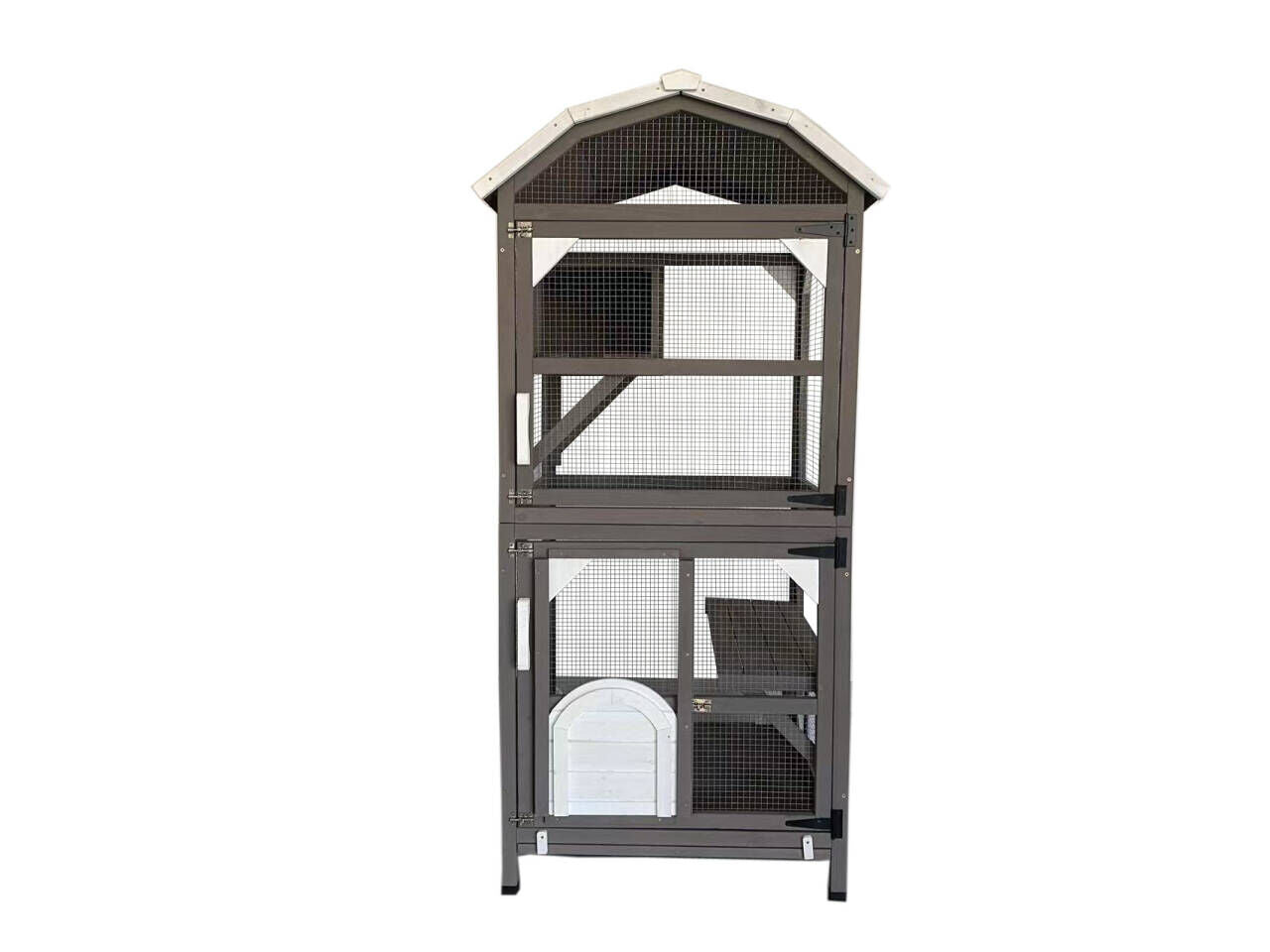 YES4PETS - Wooden Pet Shelter Condo with Escape Door - Pet Servo