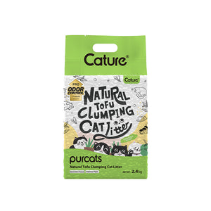 CATURE - Tofu Clumping Cat Litter Green Tea 6L/2.4Kg - PetServo