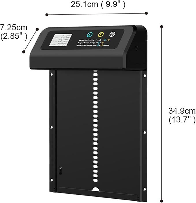 YES4PETS - Auto Chicken Coop Door,Solar & Remote Control - Petservo