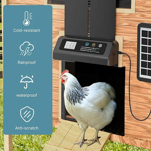 YES4PETS - Auto Chicken Coop Door,Solar & Remote Control - Petservo