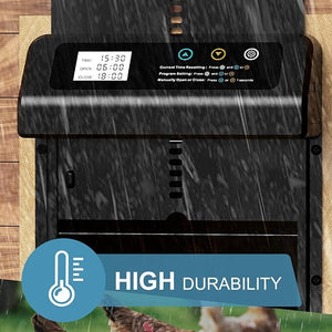 YES4PETS - Auto Chicken Coop Door,Solar & Remote Control - Petservo