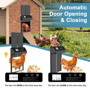 YES4PETS - Auto Chicken Coop Door,Solar & Remote Control - Petservo