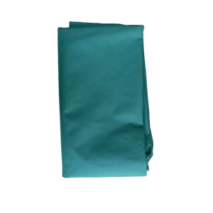 A folded teal fabric sheet or blanket with a smooth texture, displayed on a solid white background at Pet Servo