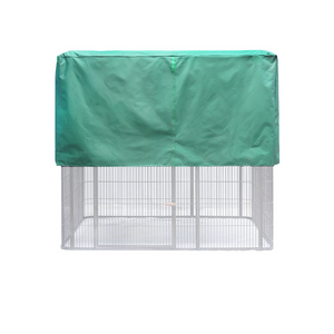 Bird cage with a green cover on a white background at Pet Servo
