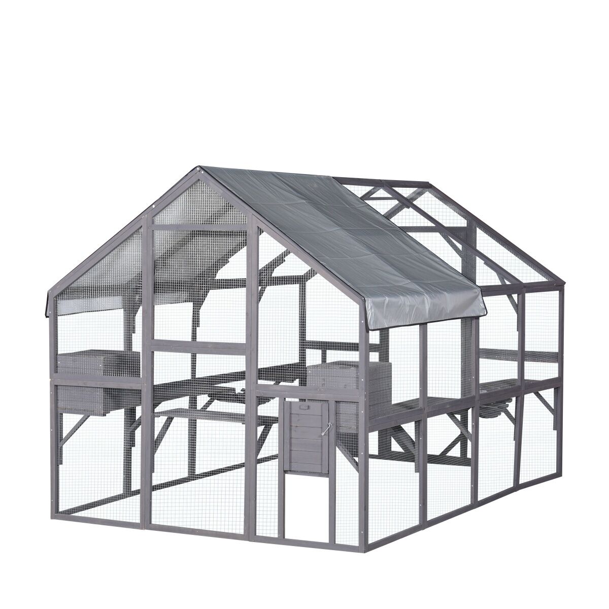 YES4PETS - XXXXL Wooden Pet Shelter with Escape Door - Pet Servo