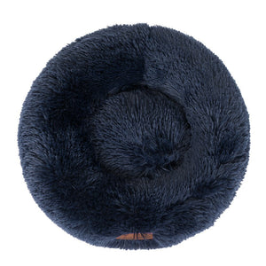 Calming Plush Cat Dog Bed Small Fluffy 50x50x19cm – Paws & Claws