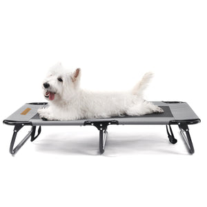 Charlie's Adventure Foldable Travel Pet Cot Grey Large size at Pet Servo