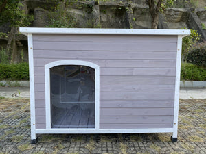 YES4PETS - XXL Timber Wooden Dog Kennel House Cabin - Pet Servo