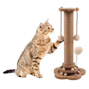 Dats - Cat Scratch & Play Post With Ball - Pet Servo-1