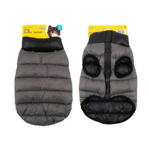 Dats - Reversible Puffer Dog Jacket 30cm Medium Grey 1 - Pet Servo