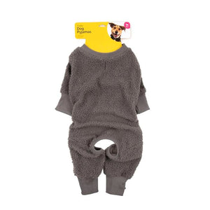 Dats - Teddy Fleece Dog Vest 45cm Large Grey - Pet Servo-1