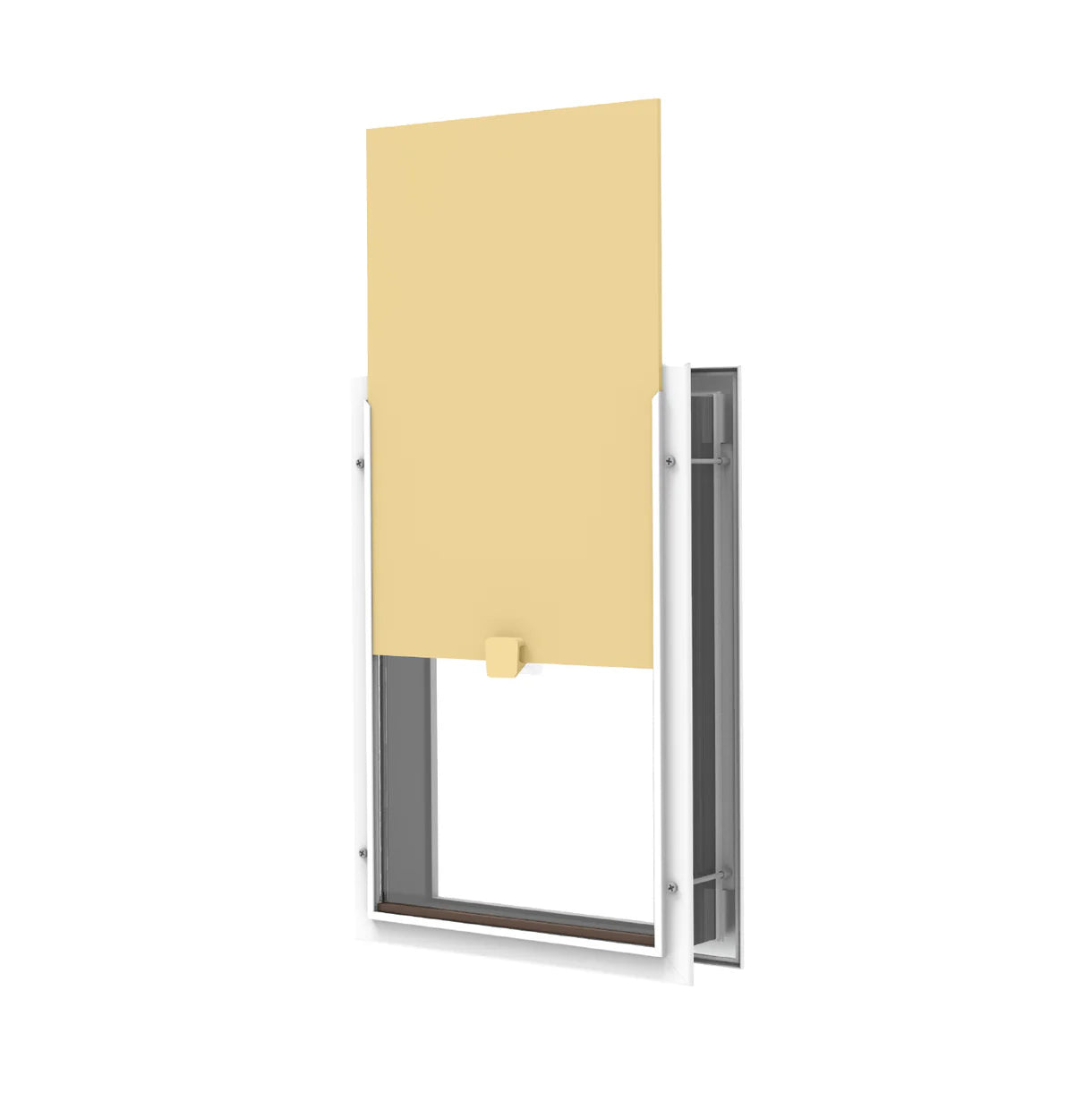 Hakuna Pets - Glass Patio Pet Door & Deluxe Aluminum - Locking Panel